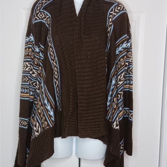 Romeo and Juliet Couture Southwestern Print Cardigan Size L - Picture 5 of 9